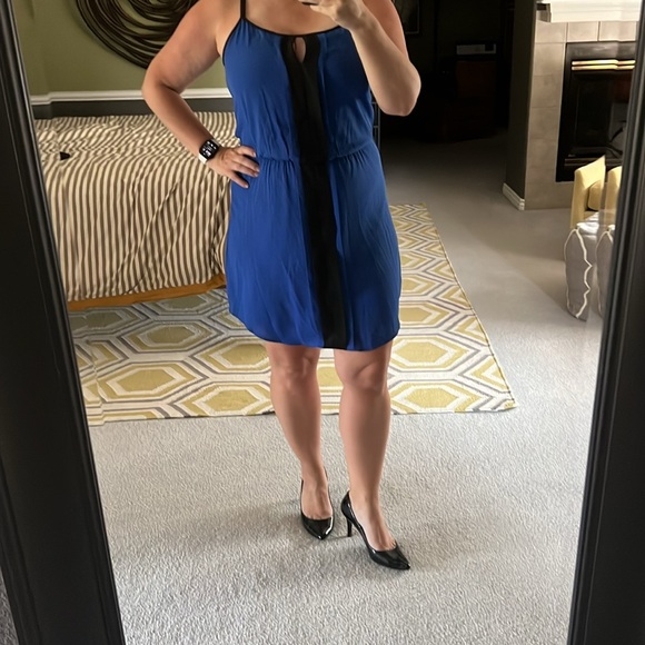 DANIEL RAINN Lined Royal Blue Dress, Size Large - Picture 11 of 12